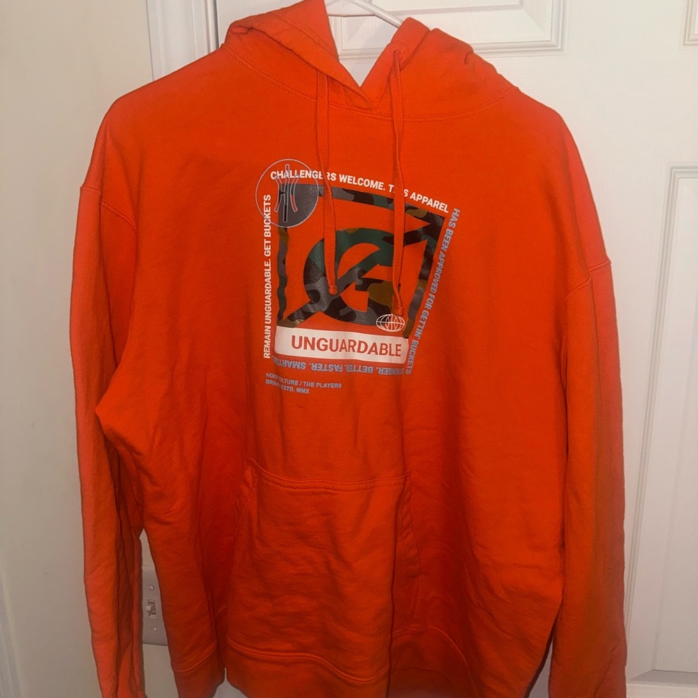 Men’s Orange hoop culture hoodie